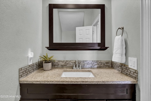 1307 Edgewater Club Rd, Wilmington, NC 28411 - bathroom featuring vanity and a textured wall