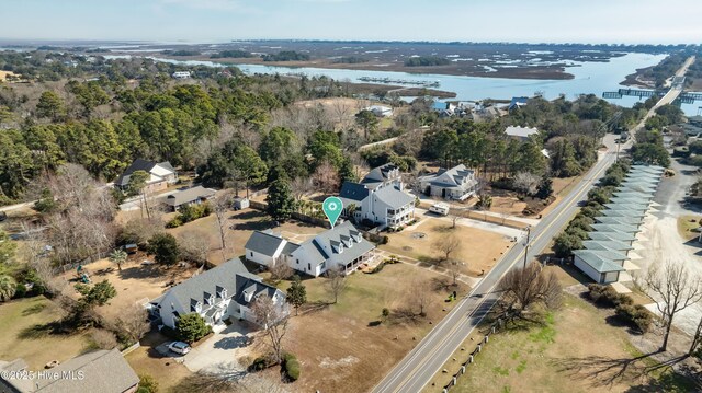 1307 Edgewater Club Rd, Wilmington, NC 28411 - aerial view of property and surrounding area with a nearby body of water and nearby suburban area