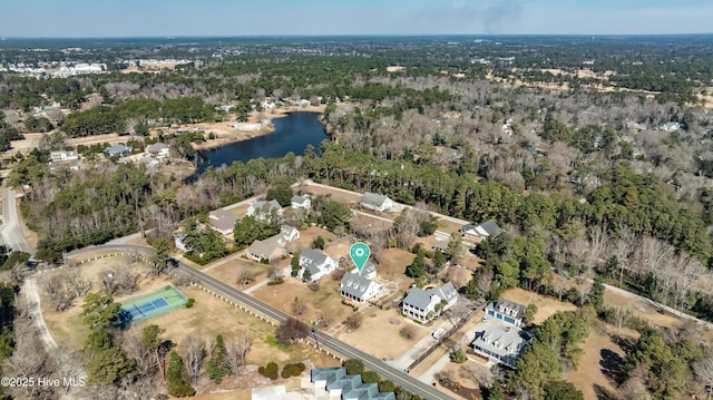 1307 Edgewater Club Rd, Wilmington, NC 28411 - aerial view of property and surrounding area featuring a nearby body of water