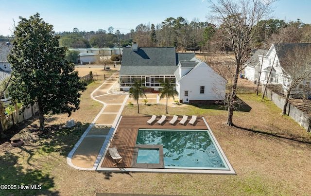 1307 Edgewater Club Rd, Wilmington, NC 28411 - view of subject property with a pool