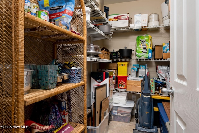 view of storage room