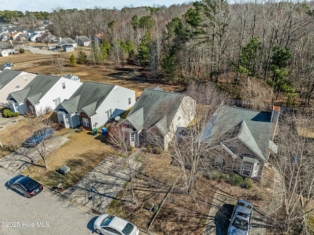 bird's eye view featuring a residential view