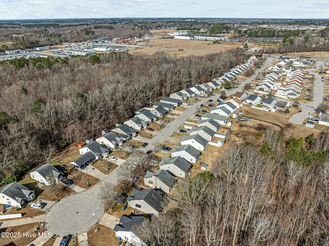 bird's eye view with a residential view