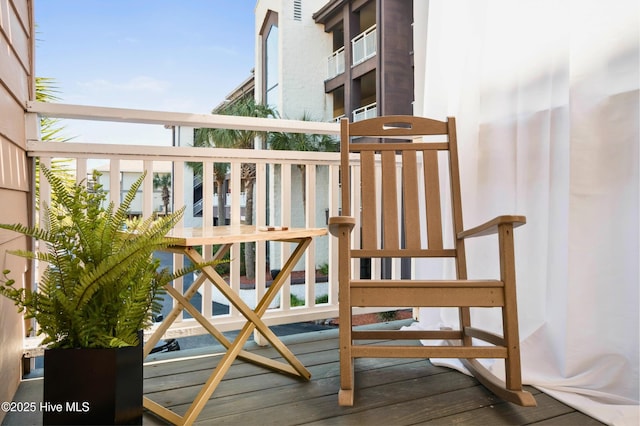 view of balcony