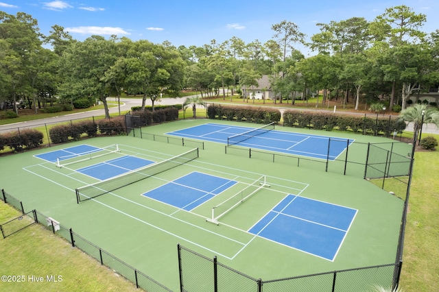 view of tennis court