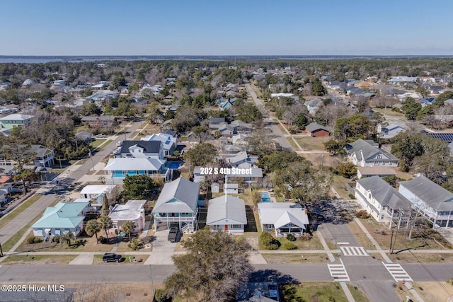 drone / aerial view featuring a residential view