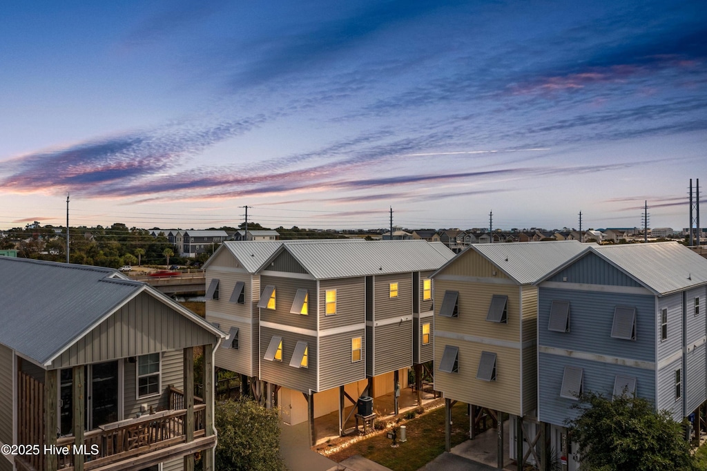 exterior space with a residential view