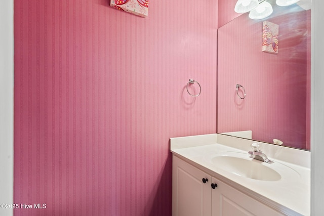 bathroom featuring vanity