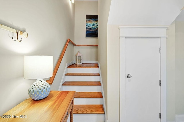 view of staircase