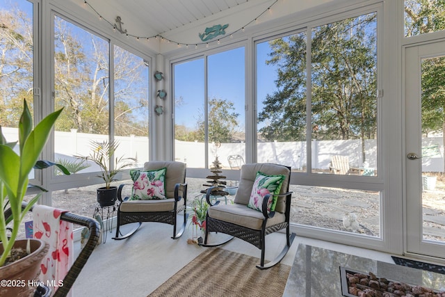 view of sunroom / solarium