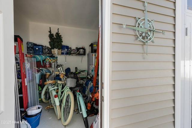 view of storage room