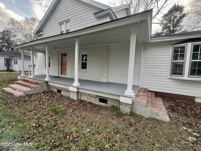 1206 N Bonner St, Washington, NC 27889 - exterior space with covered porch