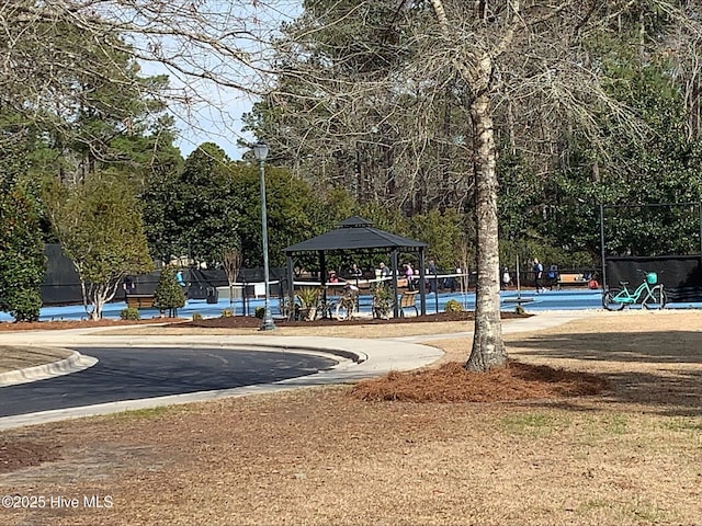 view of property's community featuring a gazebo