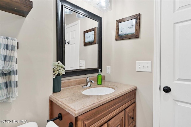 half bath with vanity