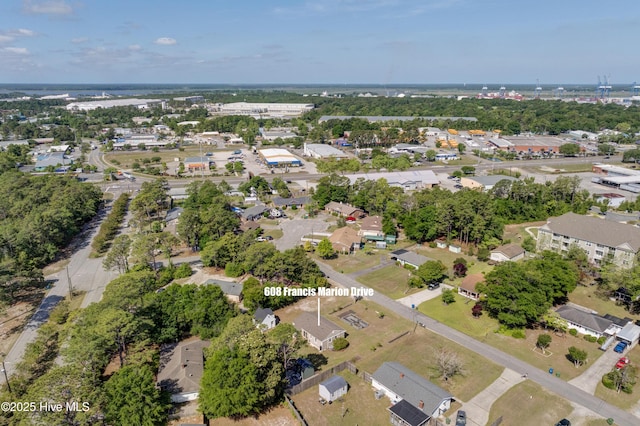 aerial view featuring a residential view