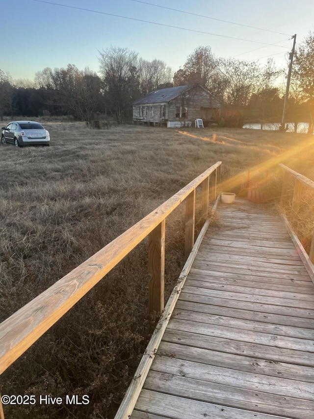 view of dock