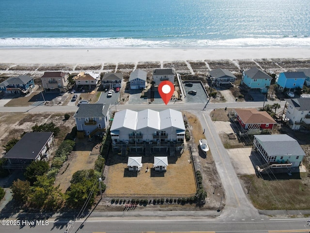 1344 Ocean Blvd Unit E, Topsail Beach, NC 28445 - aerial view of residential area featuring expansive beach