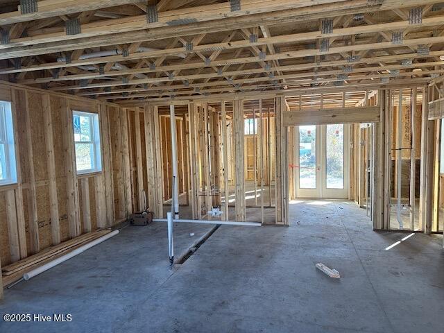 misc room with french doors