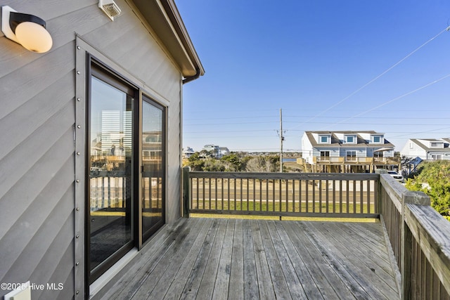 886 New River Inlet Rd Unit 41, North Topsail Beach, NC 28460 - deck featuring a residential view