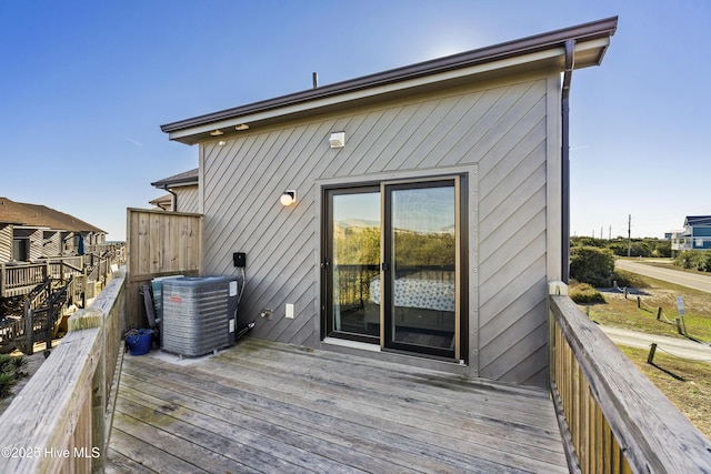 886 New River Inlet Rd Unit 41, North Topsail Beach, NC 28460 - deck featuring central AC