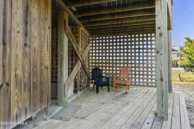 886 New River Inlet Rd Unit 41, North Topsail Beach, NC 28460 - view of deck