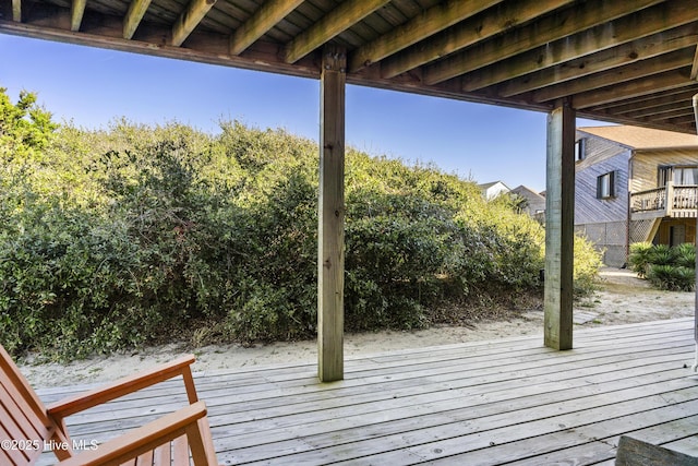 886 New River Inlet Rd Unit 41, North Topsail Beach, NC 28460 - view of wooden deck