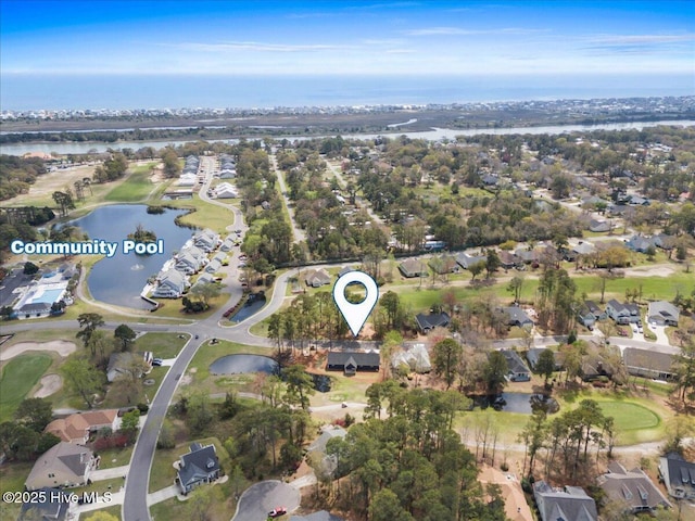 1708 Oakbrook Dr SW, Ocean Isle Beach, NC 28469 - aerial view of property's location with nearby suburban area