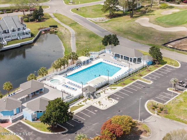 1708 Oakbrook Dr SW, Ocean Isle Beach, NC 28469 - bird's eye view of a large body of water and a golf club