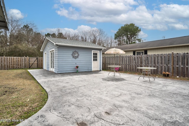 211 Brandon Ave, Tarboro, NC 27886 - view of outbuilding with an outdoor structure and a fenced backyard