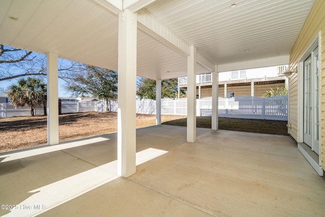 view of patio / terrace with fence