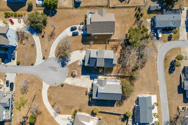 aerial view featuring a residential view