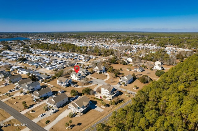 aerial view featuring a residential view