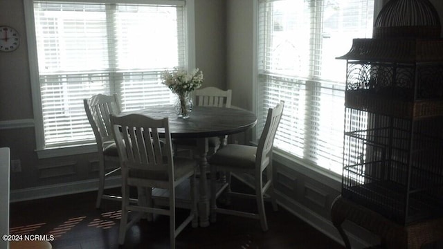 view of dining area