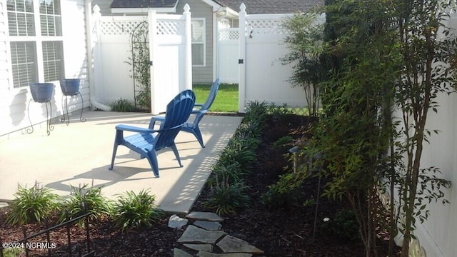 view of patio / terrace with fence