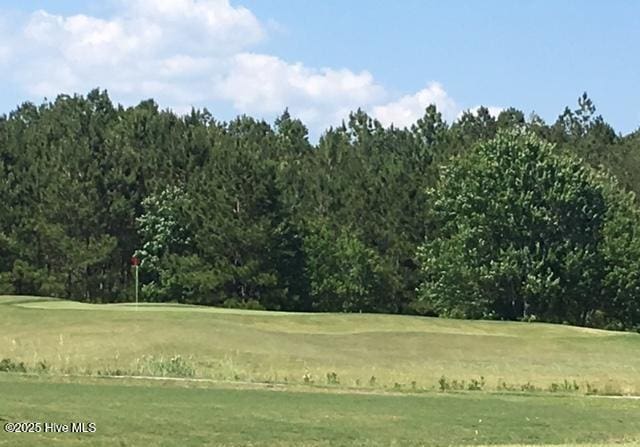 view of landscape with view of golf course