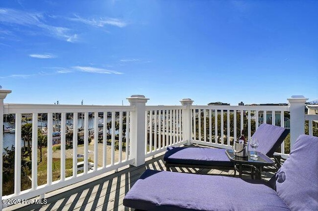 view of balcony