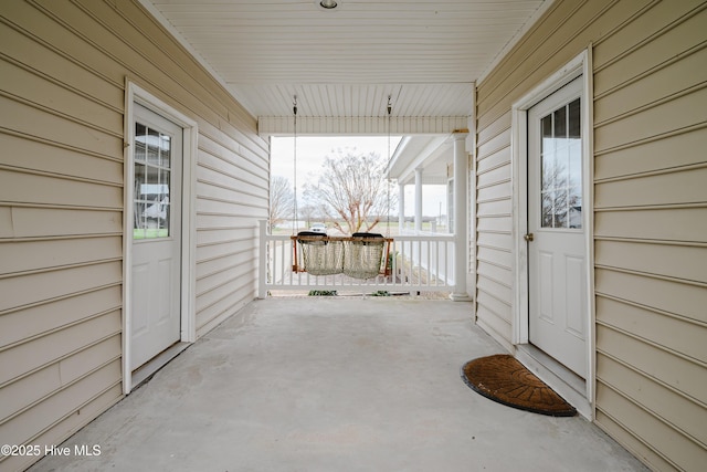 view of patio / terrace with a porch