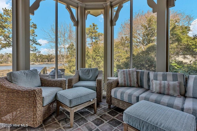 sunroom featuring plenty of natural light