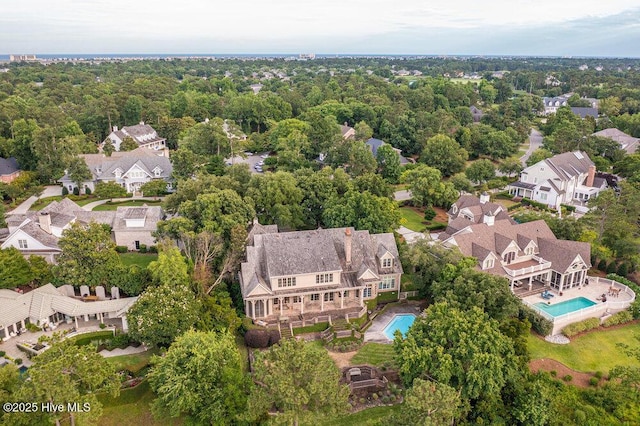 birds eye view of property featuring a residential view