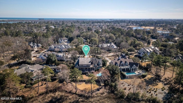 bird's eye view featuring a residential view