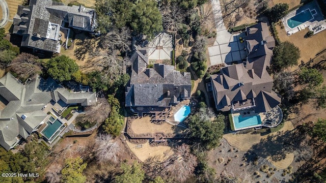 bird's eye view featuring a residential view