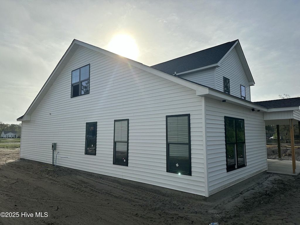 view of side of property