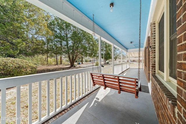 balcony with a porch