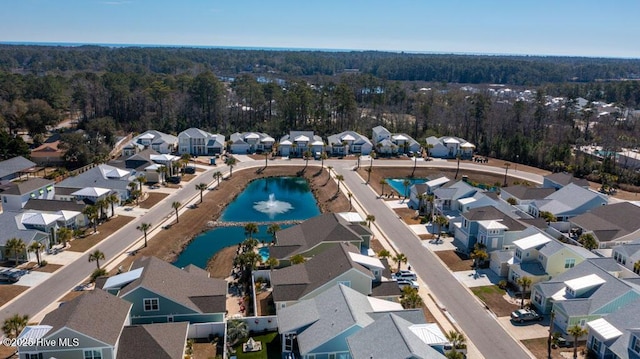 aerial view featuring a residential view