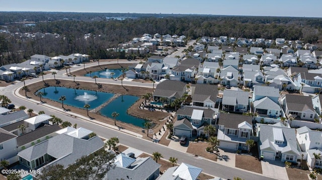 bird's eye view with a residential view