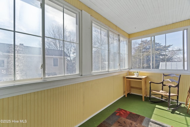 view of sunroom