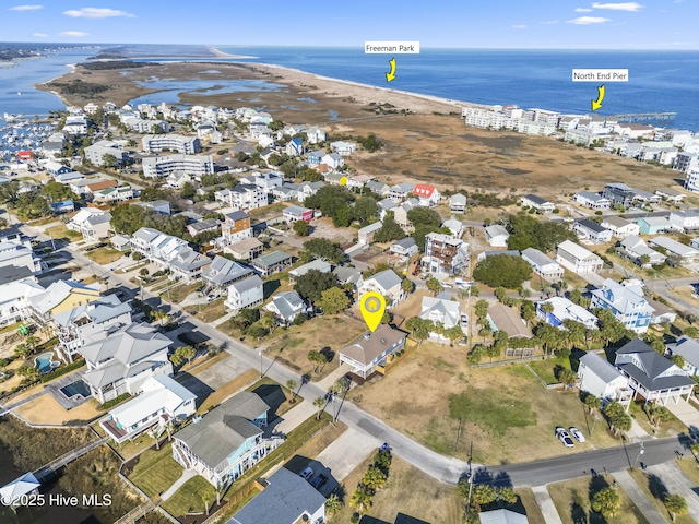 212 Florida Ave, Carolina Beach, NC 28428 - aerial overview of property's location featuring a large body of water