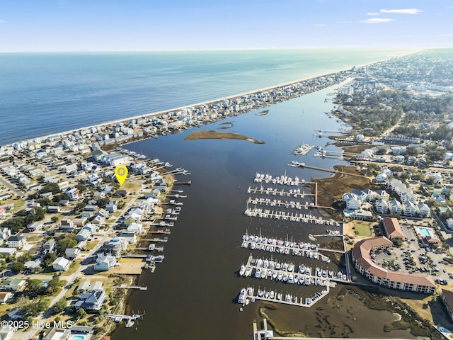 212 Florida Ave, Carolina Beach, NC 28428 - aerial view of property's location featuring a nearby body of water and numerous boat docks