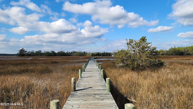 view of dock