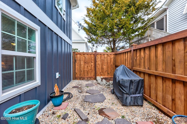 view of patio / terrace with a fenced backyard